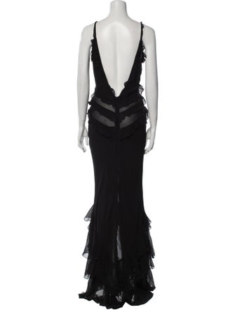 Rat & Boa V-Neck Long Dress
