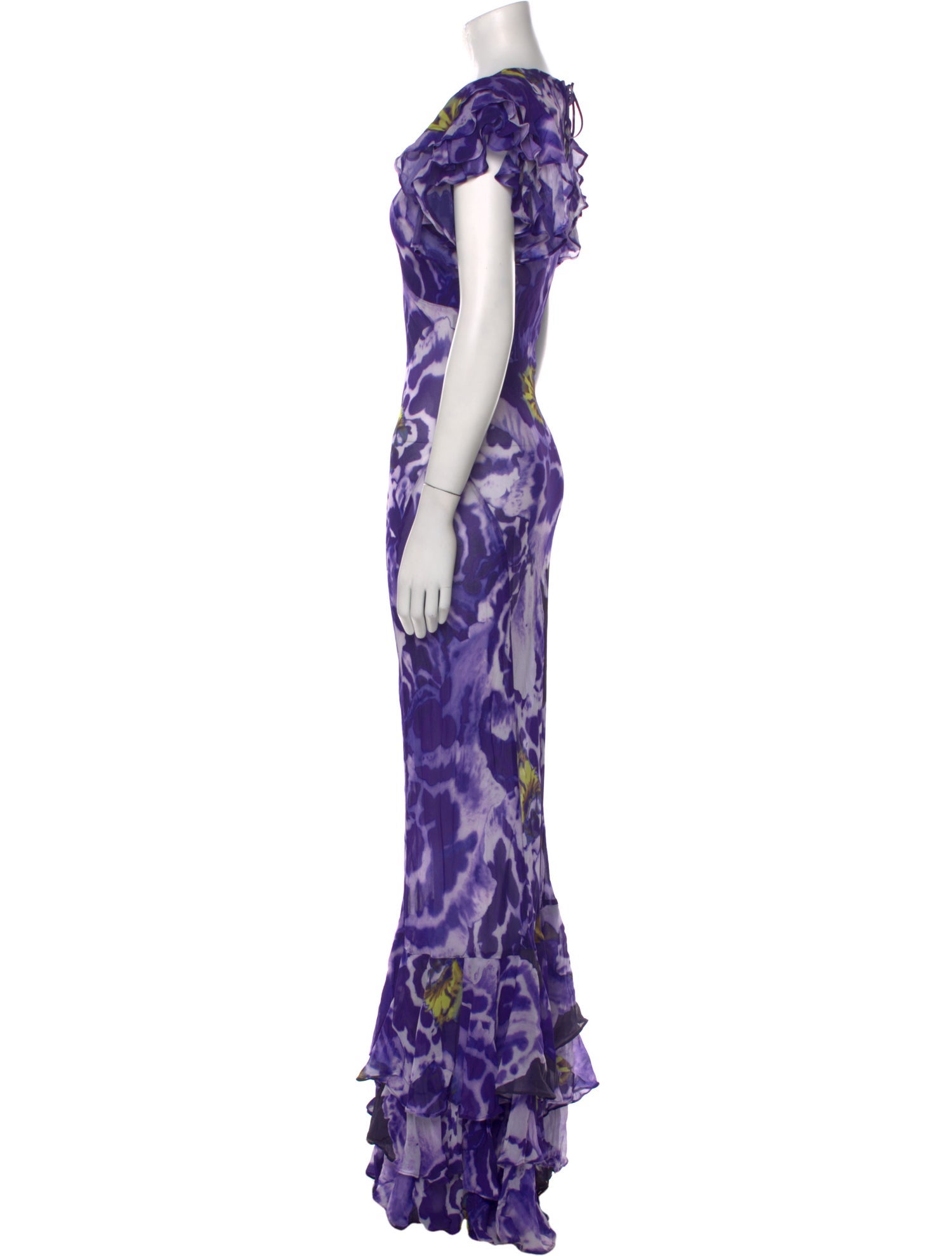 Rat & Boa Tie-Dye Print Long Dress