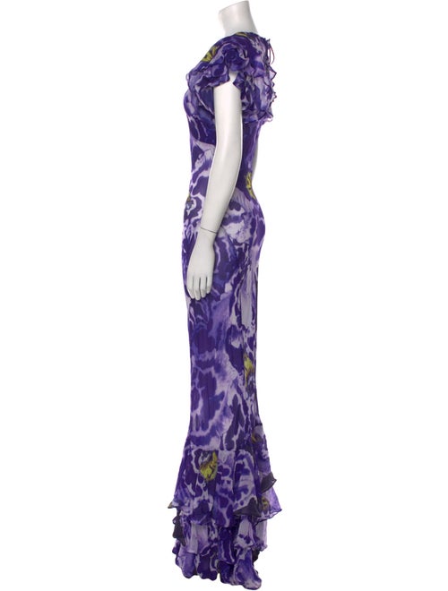 Rat & Boa Tie-Dye Print Long Dress