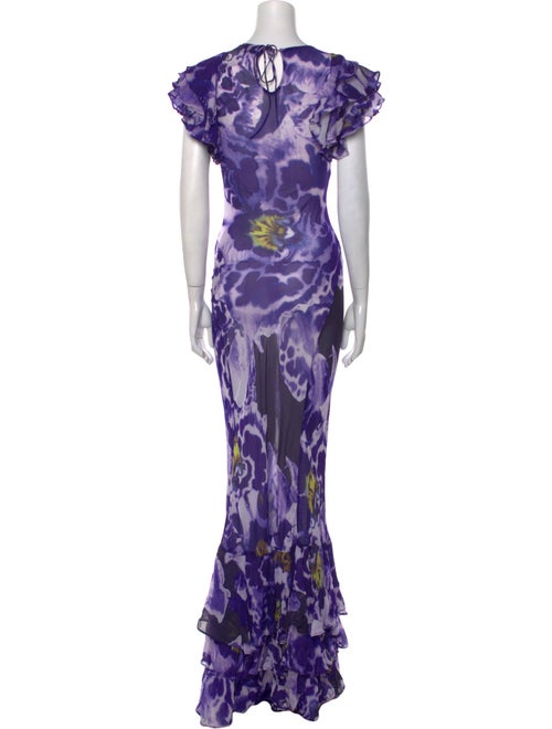 Rat & Boa Tie-Dye Print Long Dress