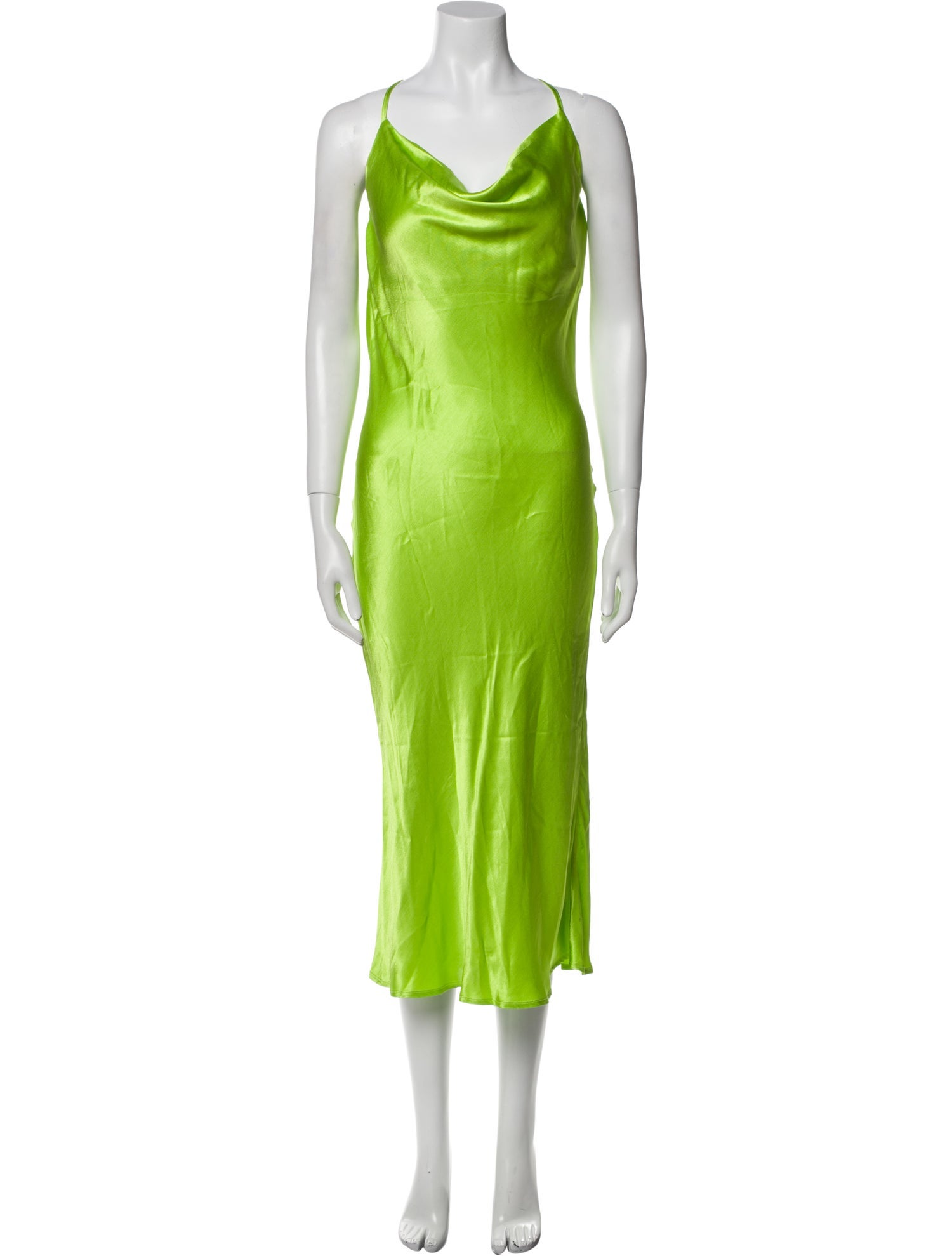 Rat & Boa Cowl Neck Midi Length Dress