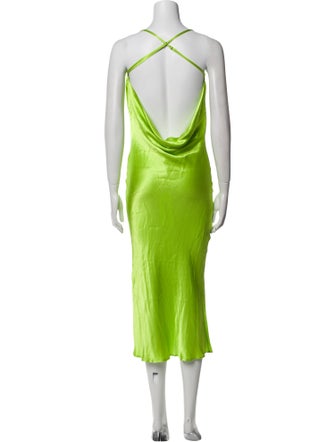 Rat & Boa Cowl Neck Midi Length Dress