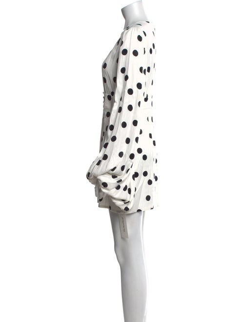 Rat & Boa Polka Dot Print Mini Dress
