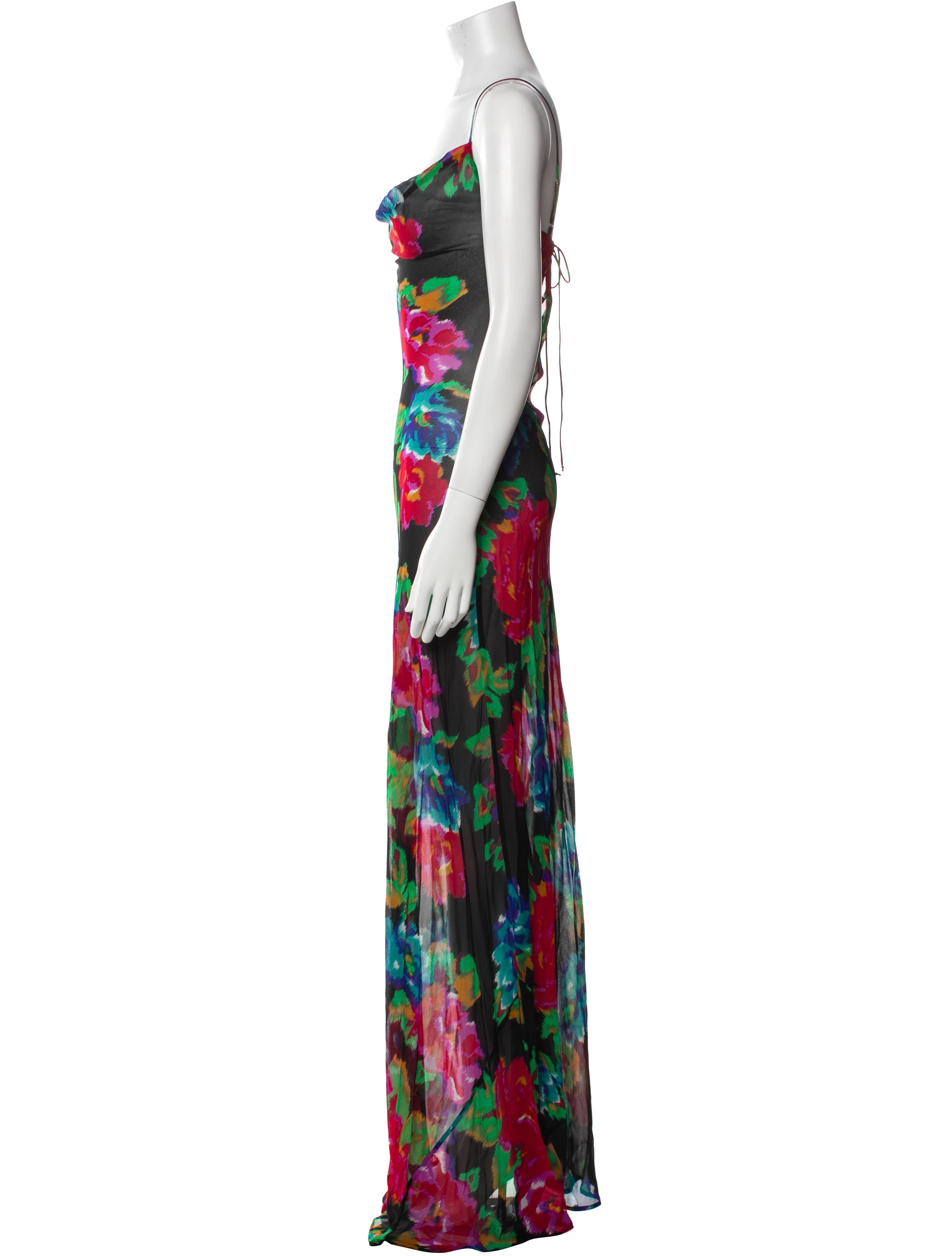 Rat & Boa Floral Print Long Dress w/ Tags