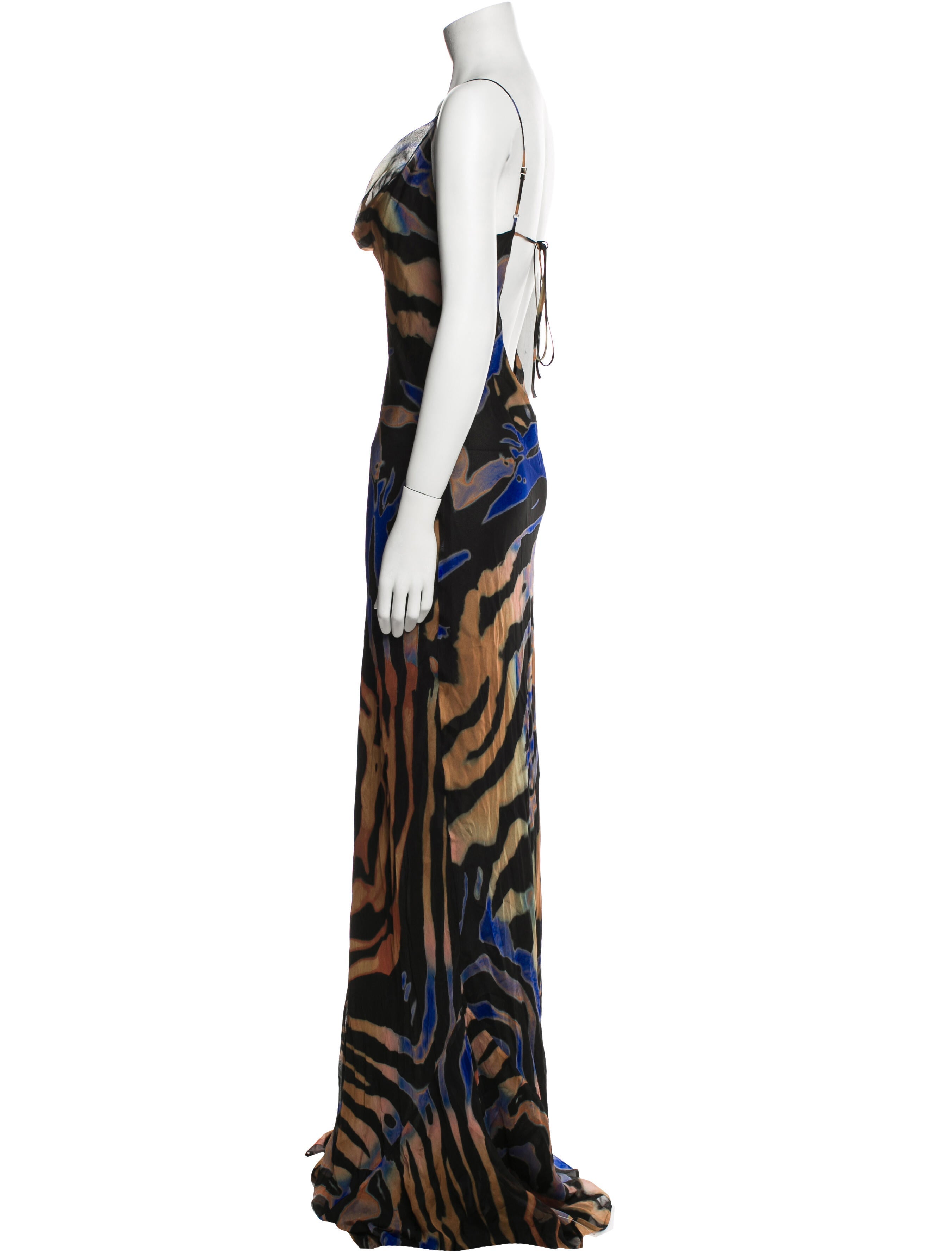 Rat & Boa Animal Print Long Dress