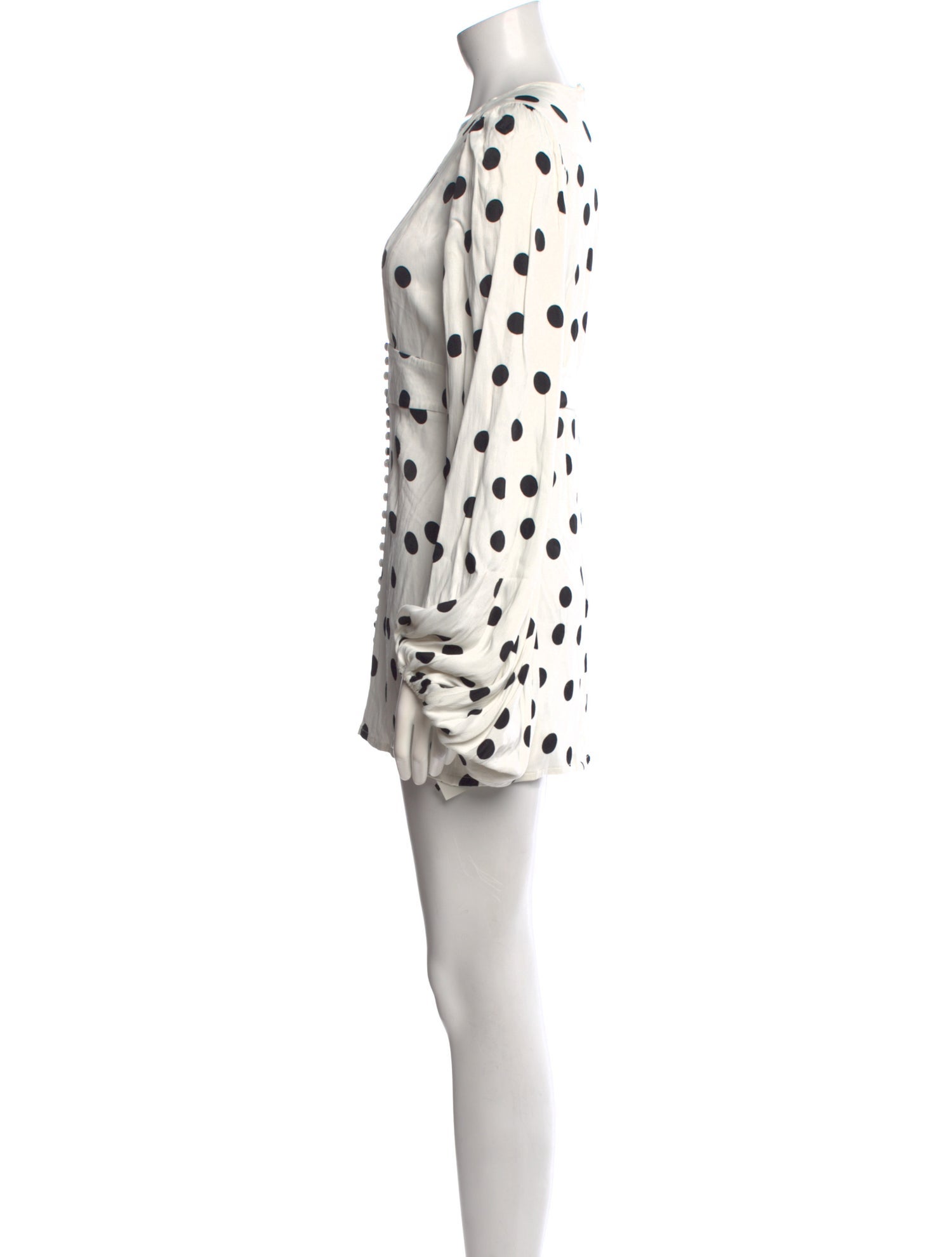 Rat & Boa Polka Dot Print Mini Dress