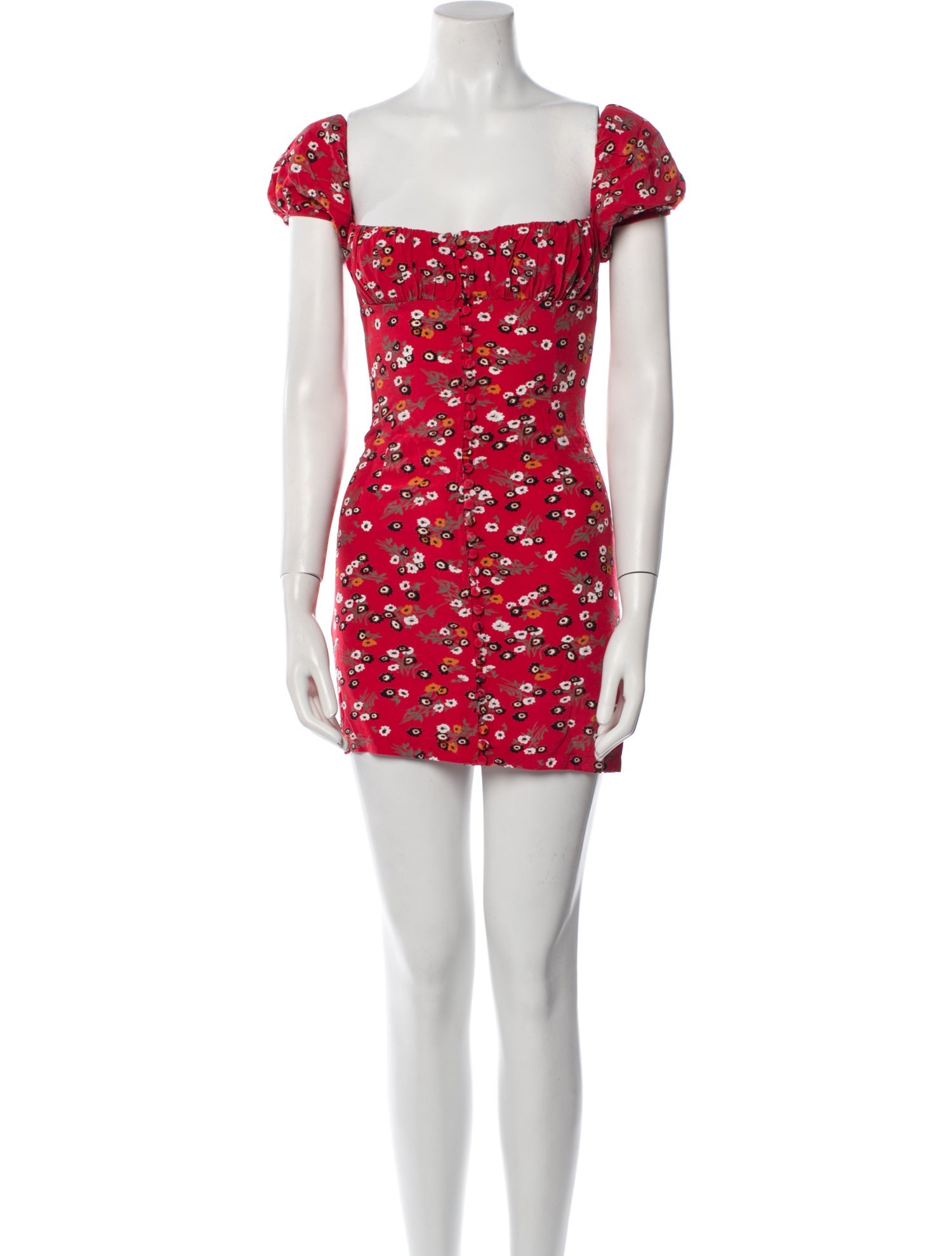 Rat & Boa Floral Print Mini Dress