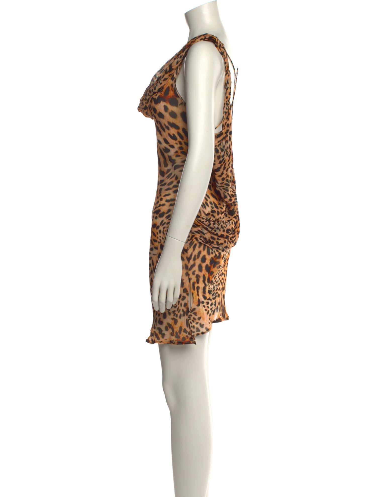 Rat & Boa Animal Print Mini Dress