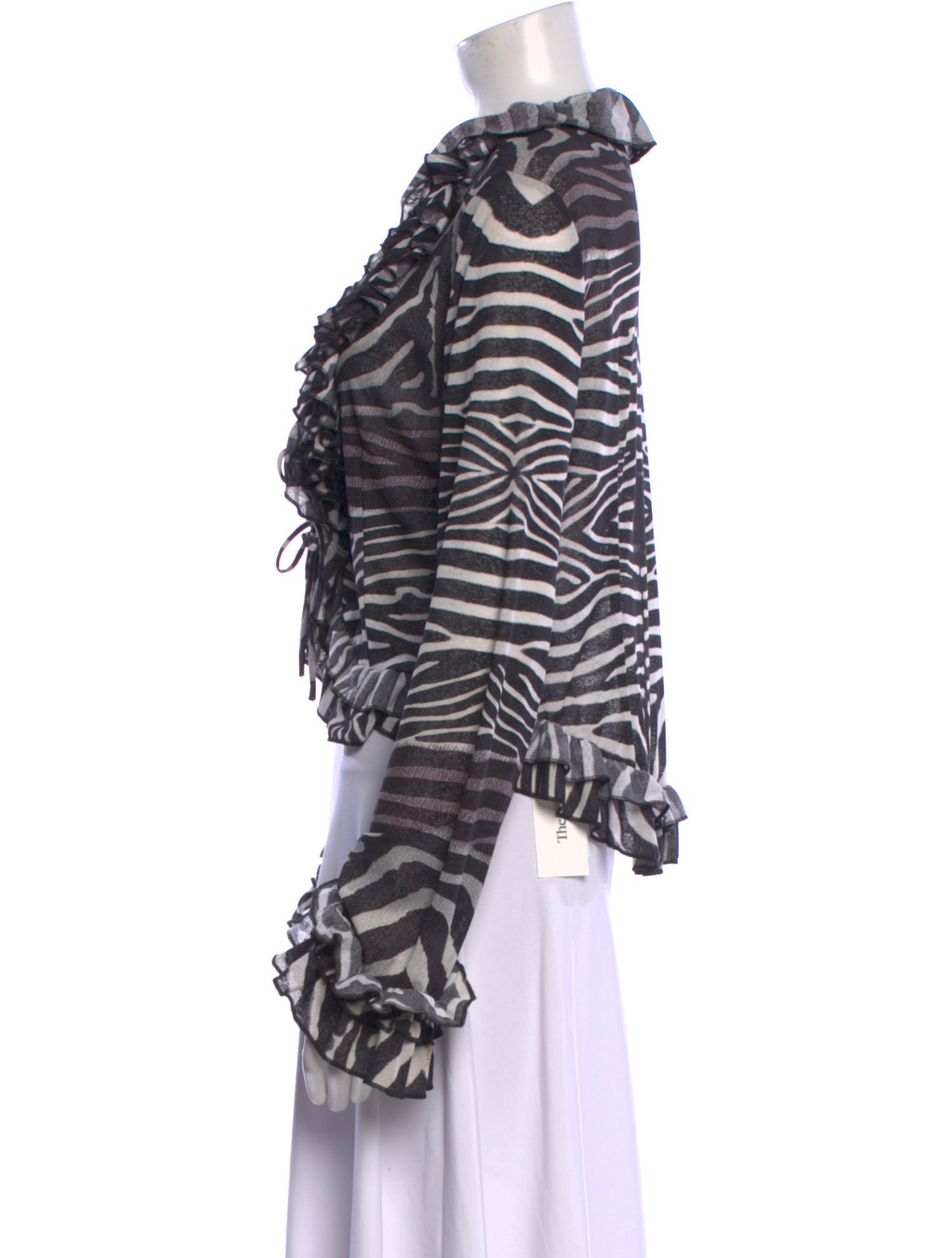 Rabôt Printed V-Neck Top