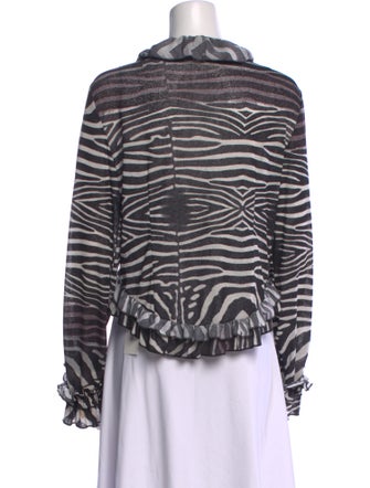 Rabôt Printed V-Neck Top