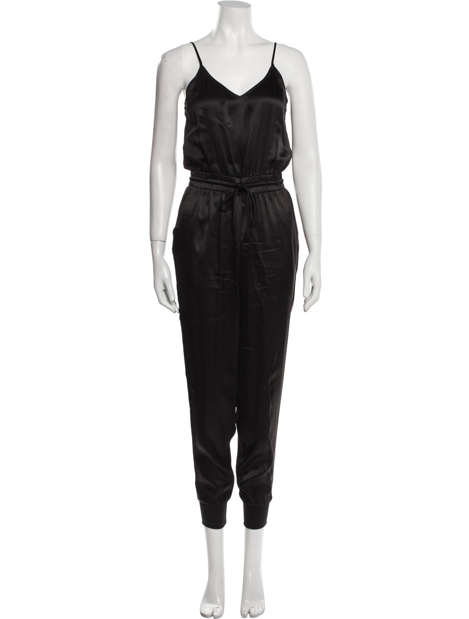 ATM Silk V-Neck Jumpsuit