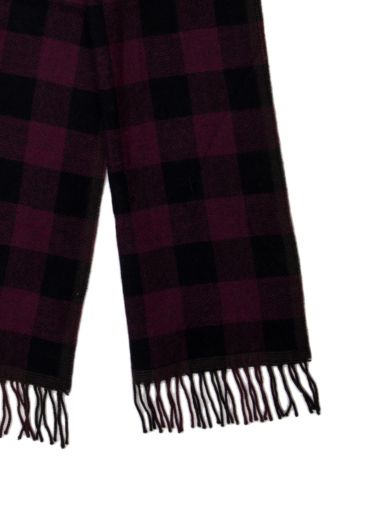 Ermenegildo Zegna Cashmere Plaid Print Scarf w/ Tags