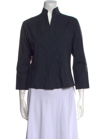 Shiatzy Chen Long Sleeve Button-Up Top