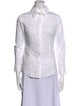 MNG Three-Quarter Sleeve Button-Up Top
