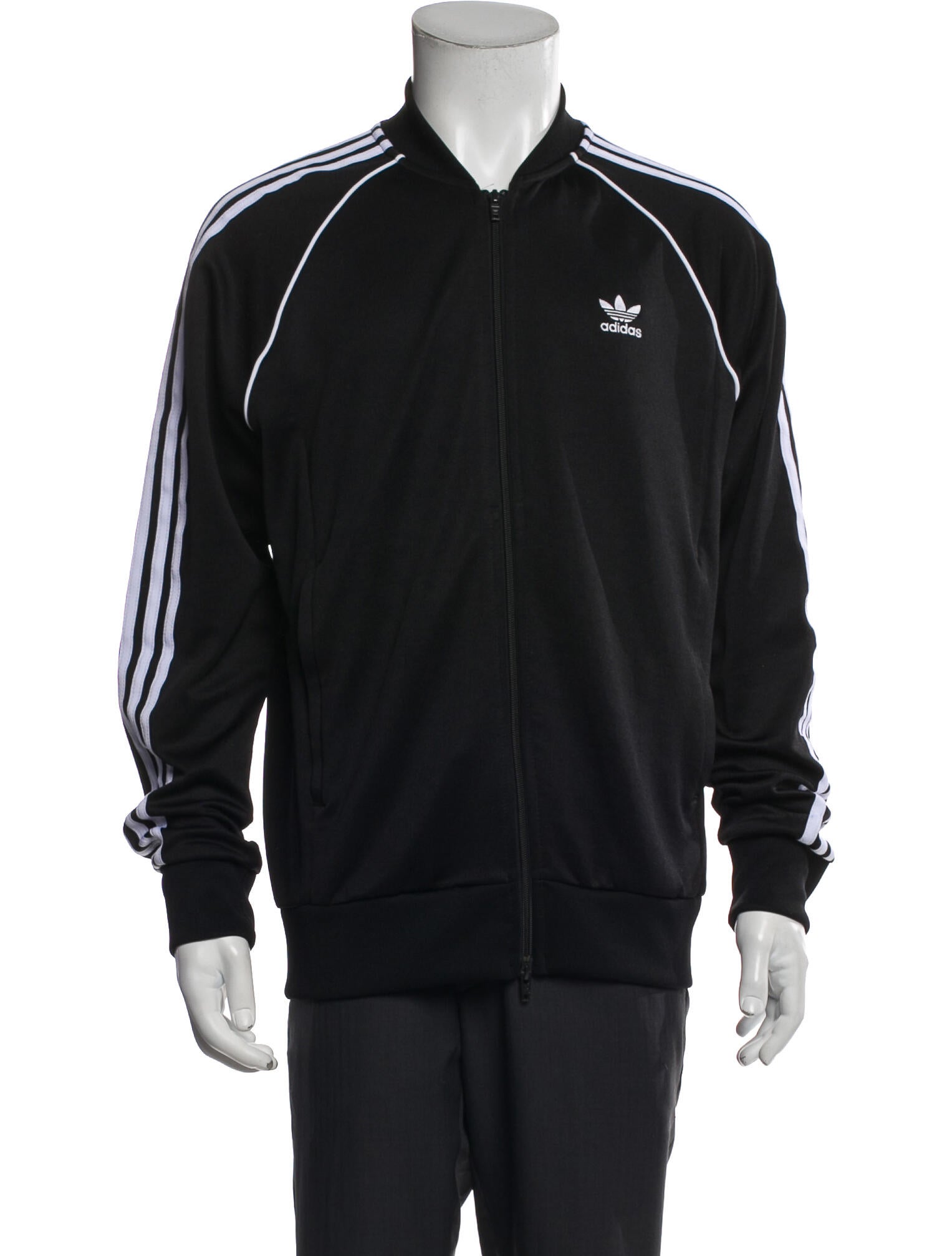 Adidas Striped Windbreaker