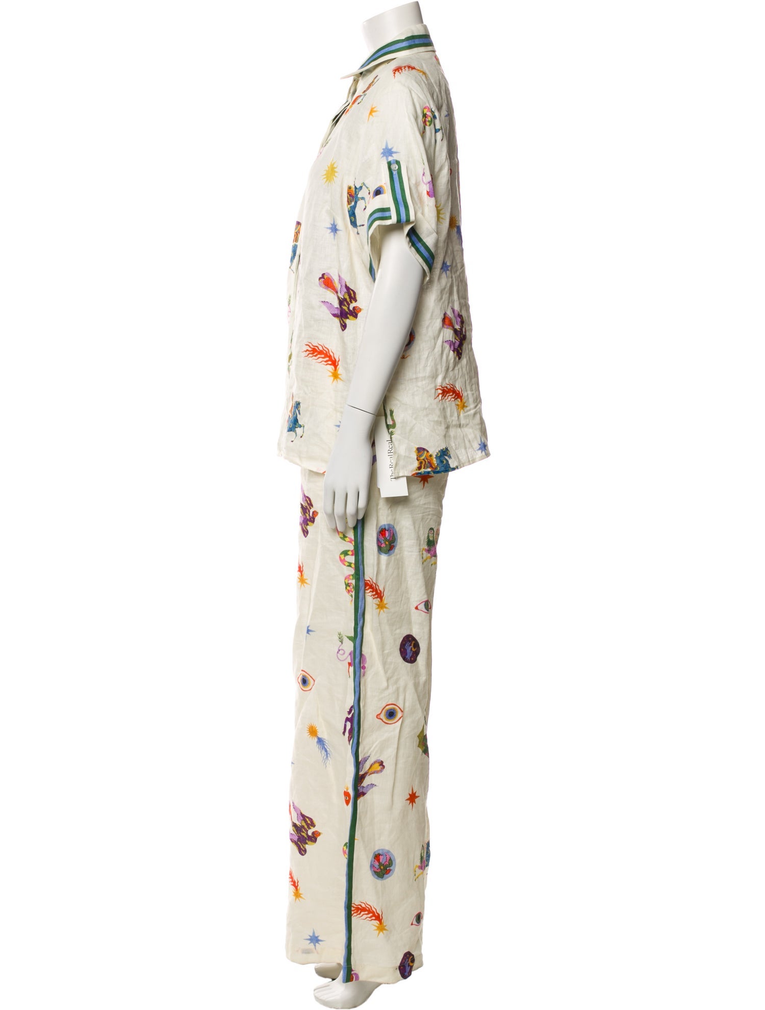 ALÉMAIS Linen Floral Print Set