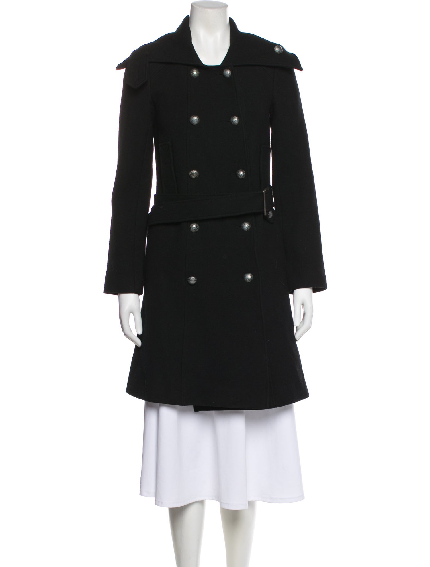 Textiles x Elizabeth and James Wool Faux Fur Coat