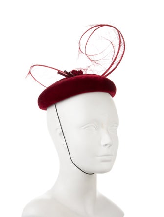 Rachel Trevor-Morgan feather accent fashion hat