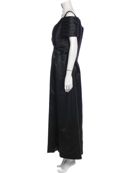Rose Taft V-Neck Long Dress