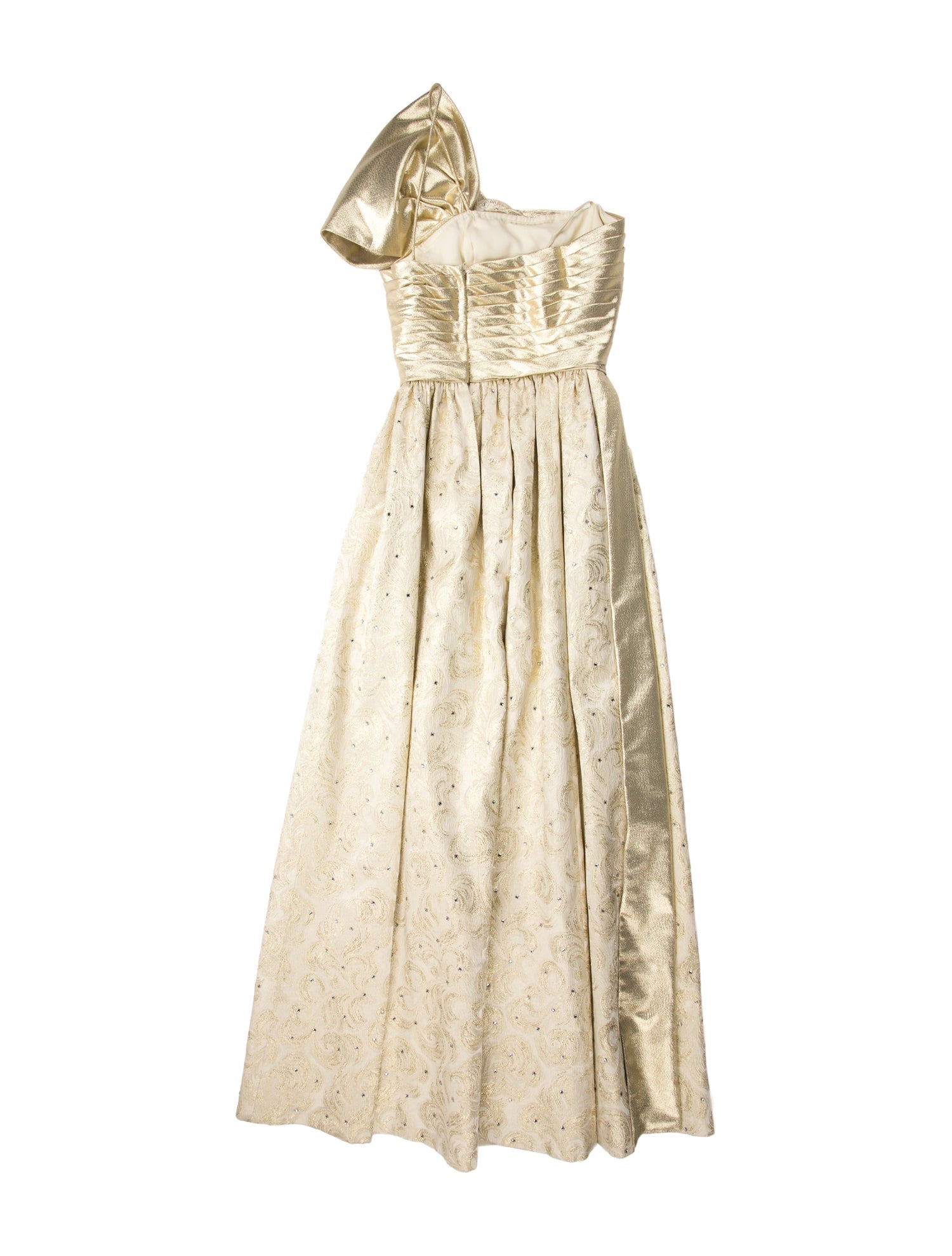 Rose Taft One-Shoulder Long Dress