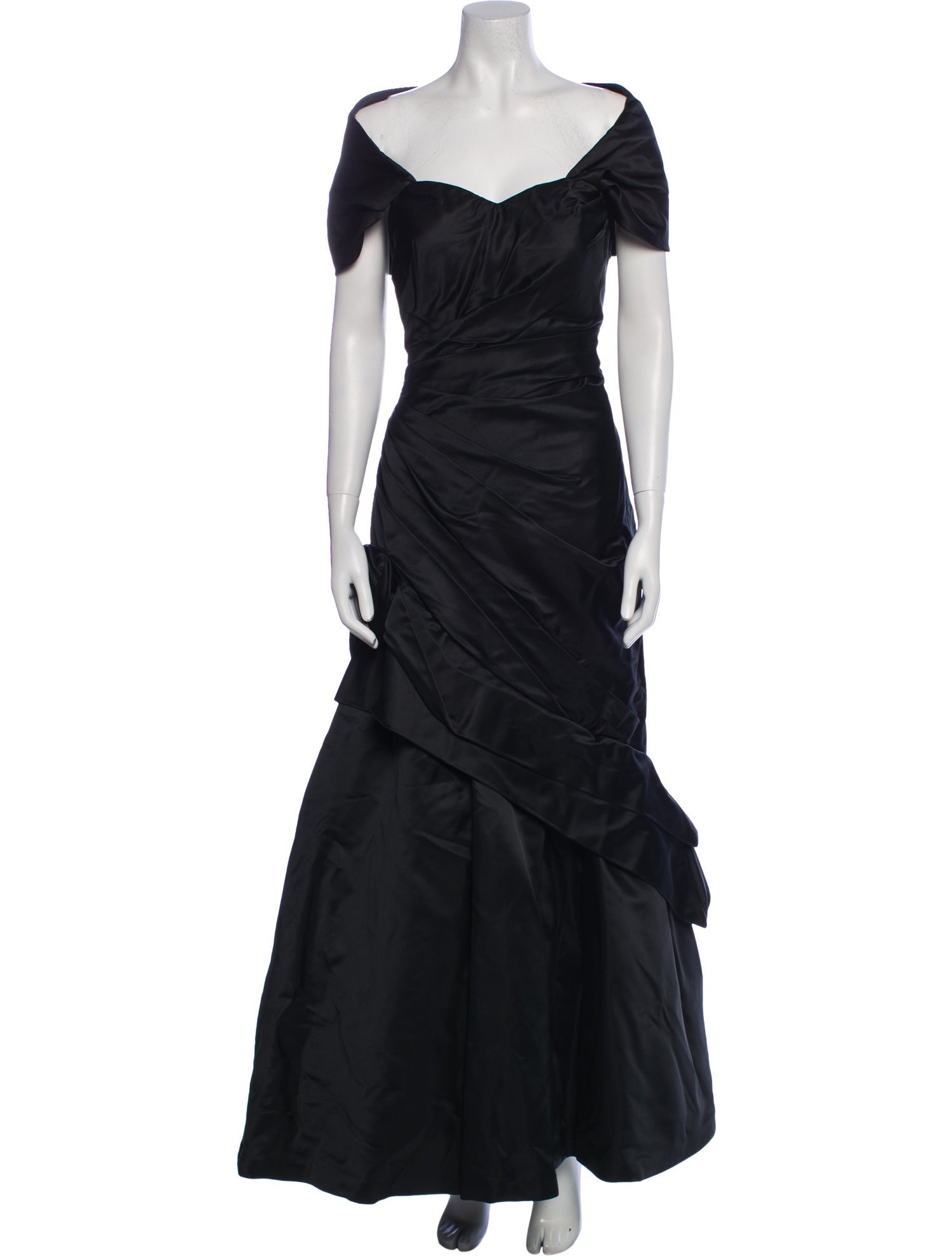 Rose Taft Off-The-Shoulder Long Dress