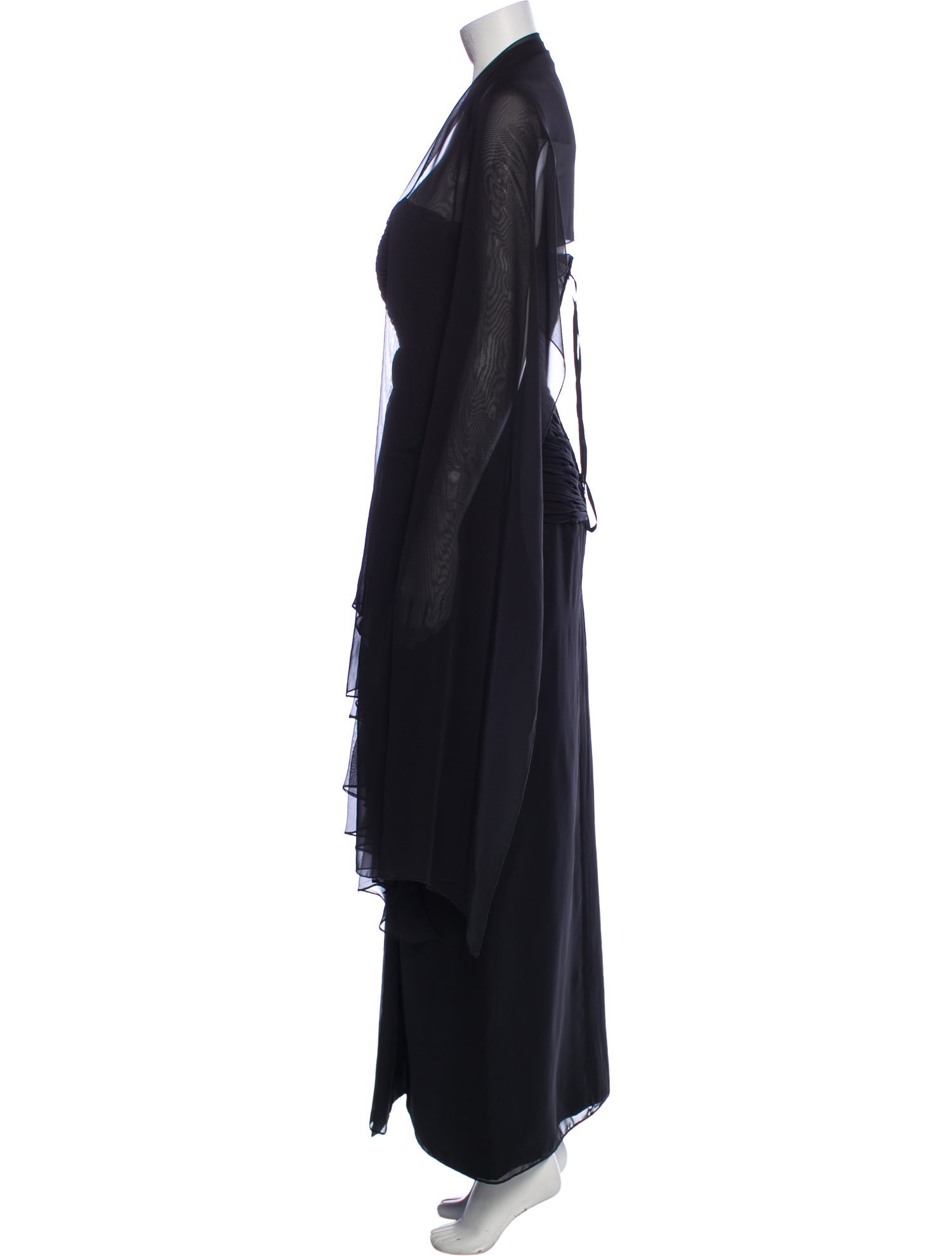 Rose Taft V-Neck Midi Length Dress