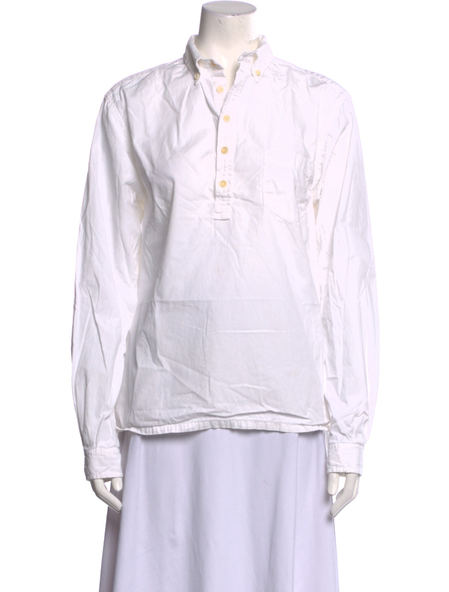 RTH Long Sleeve Button-Up Top