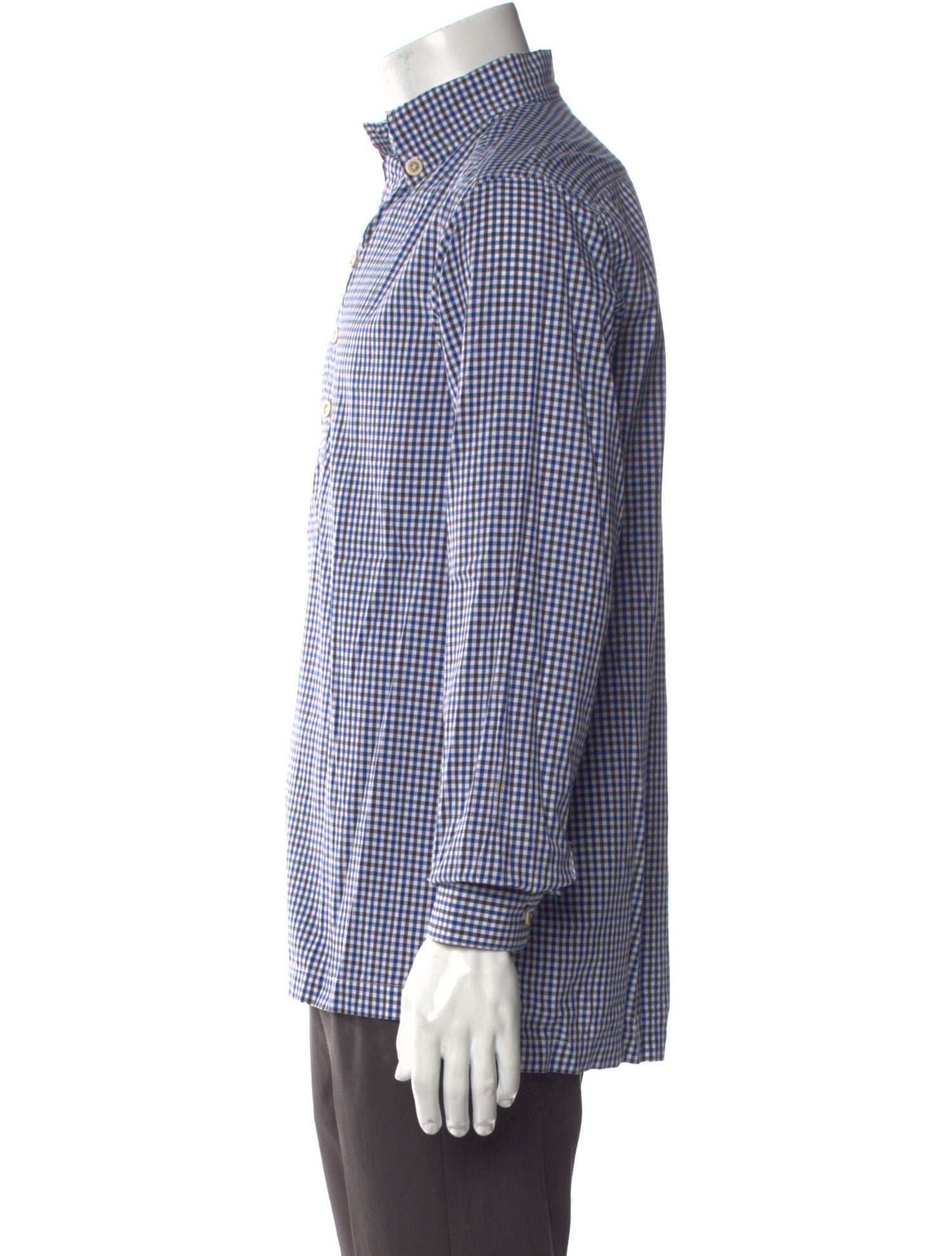 RTH Plaid Print Long Sleeve Shirt