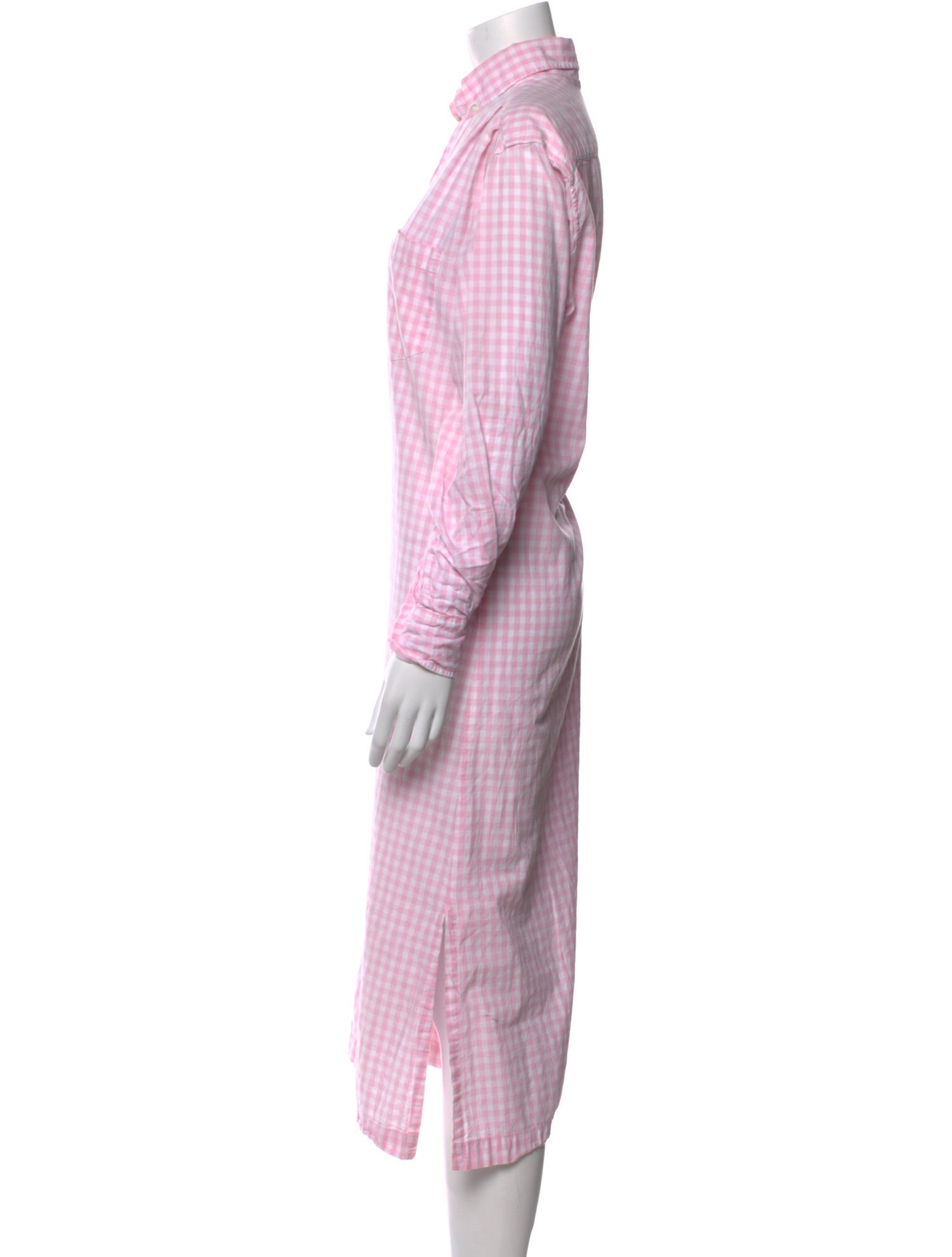 RTH Plaid Print Long Dress