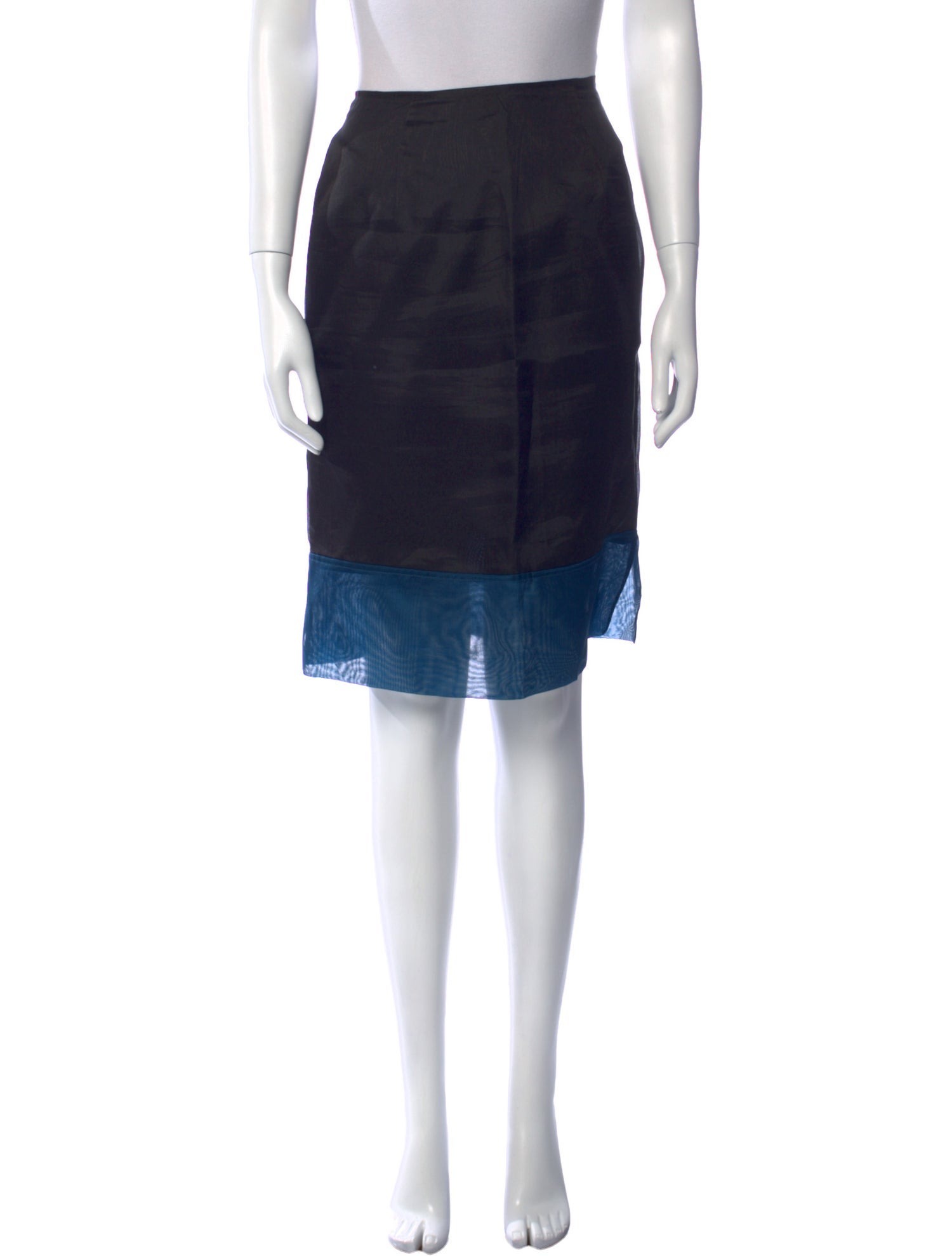 Ronit Zilkha Colorblock Pattern Knee-Length Skirt