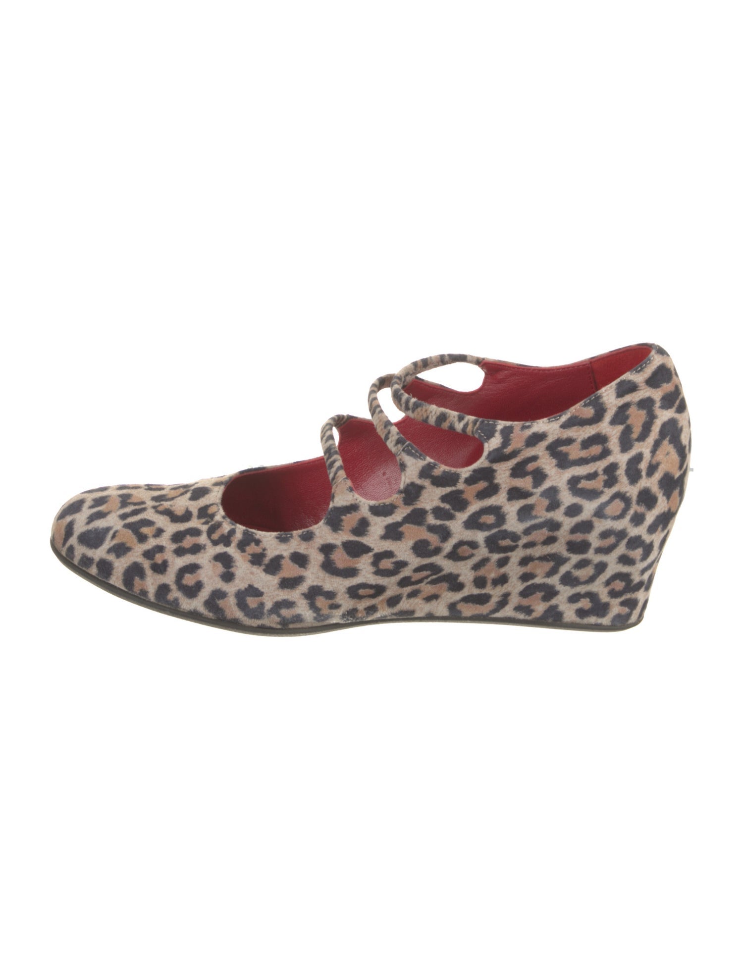 Rue du Jour Suede Animal Print Pumps