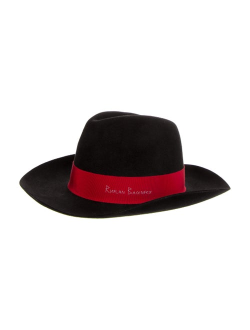Ruslan Baginskiy Felt Fedora Hat Black
