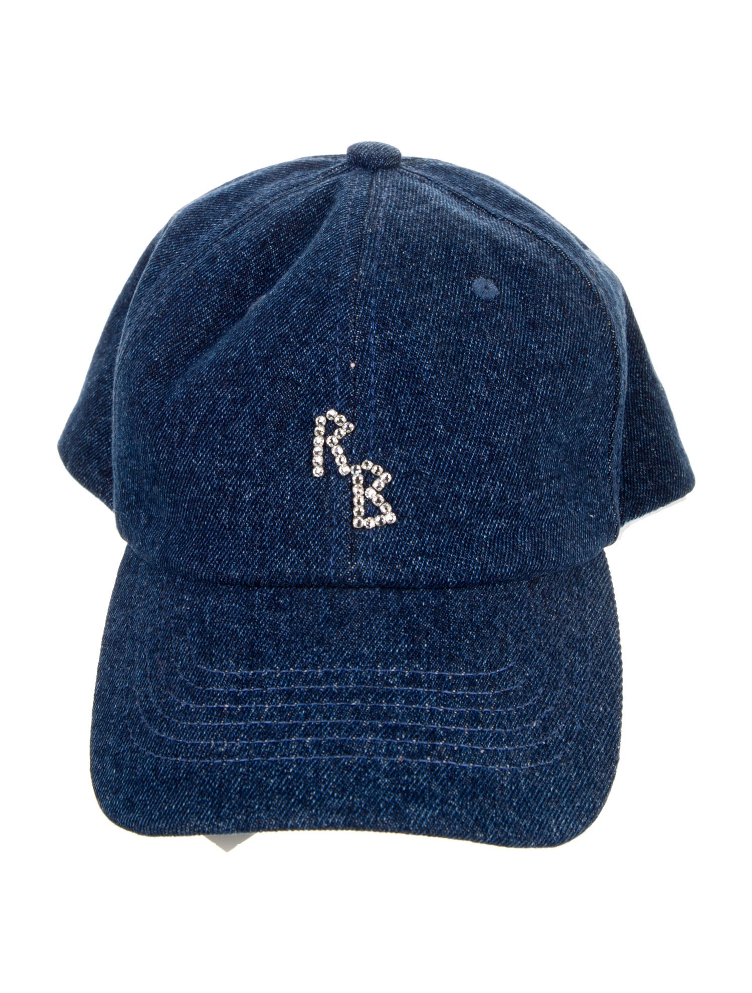 Ruslan Baginskiy Denim Embellished Baseball Hat