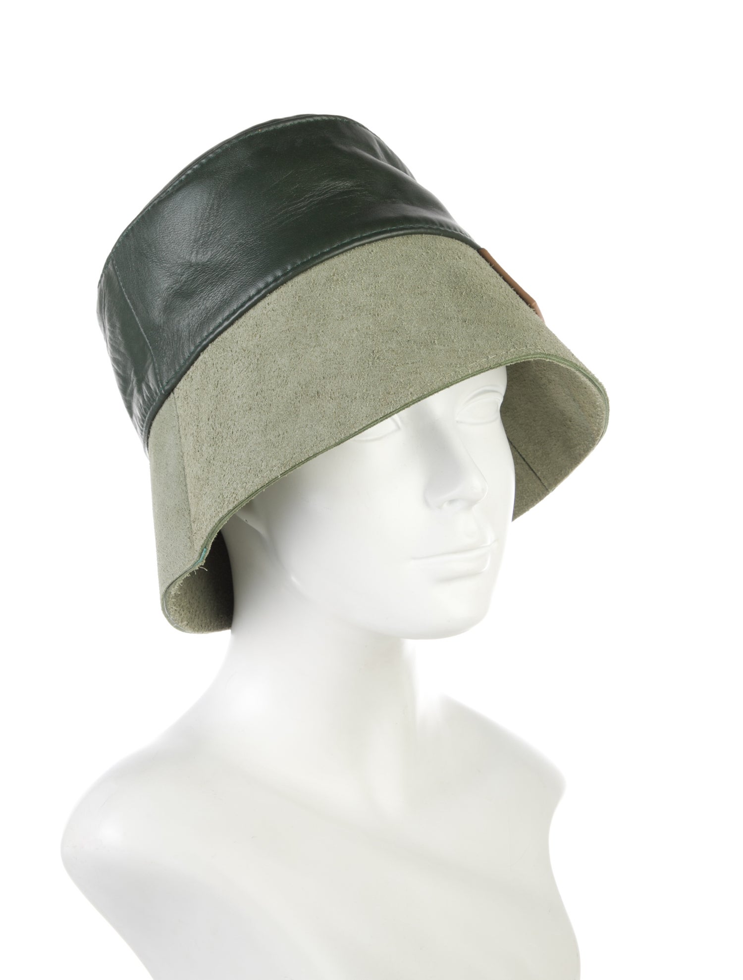 Ruslan Baginskiy Leather Bucket Hat
