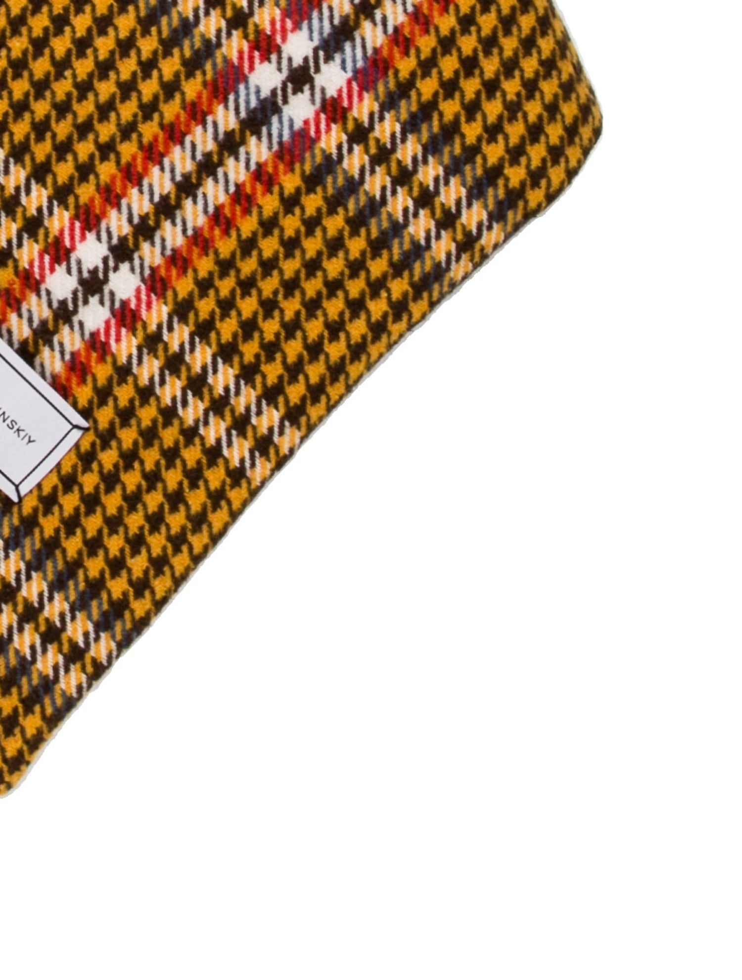 Ruslan Baginskiy Wool Plaid Print Scarf