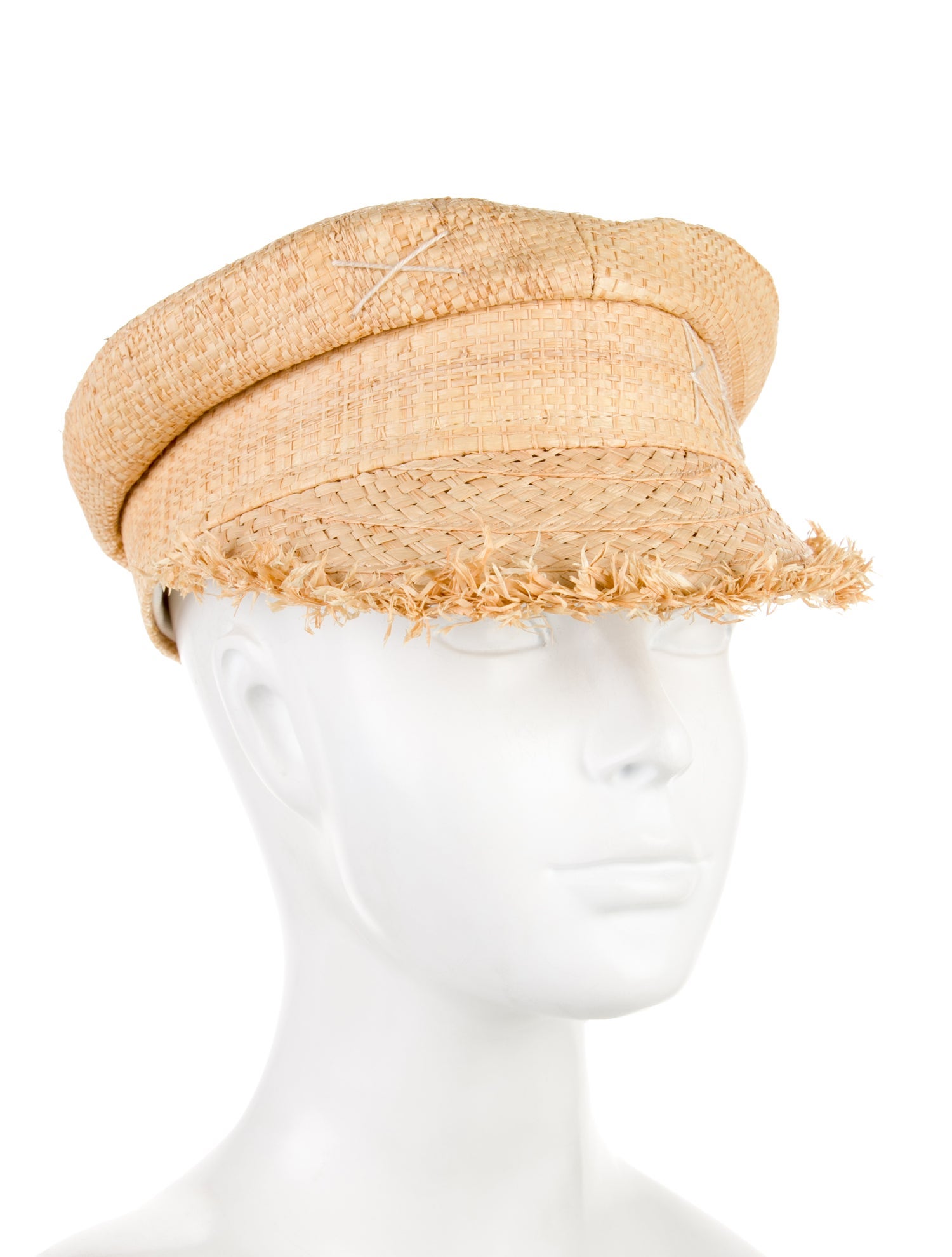 Ruslan Baginskiy Straw Newsboy Hat