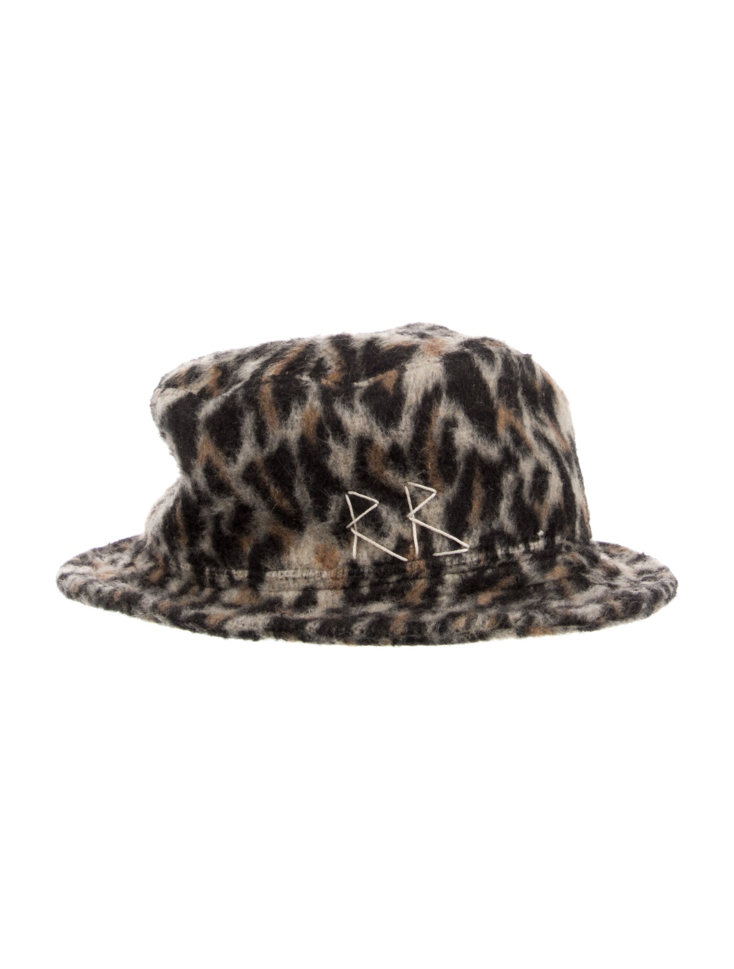 Ruslan Baginskiy Wool Cheetah Print Bucket Hat