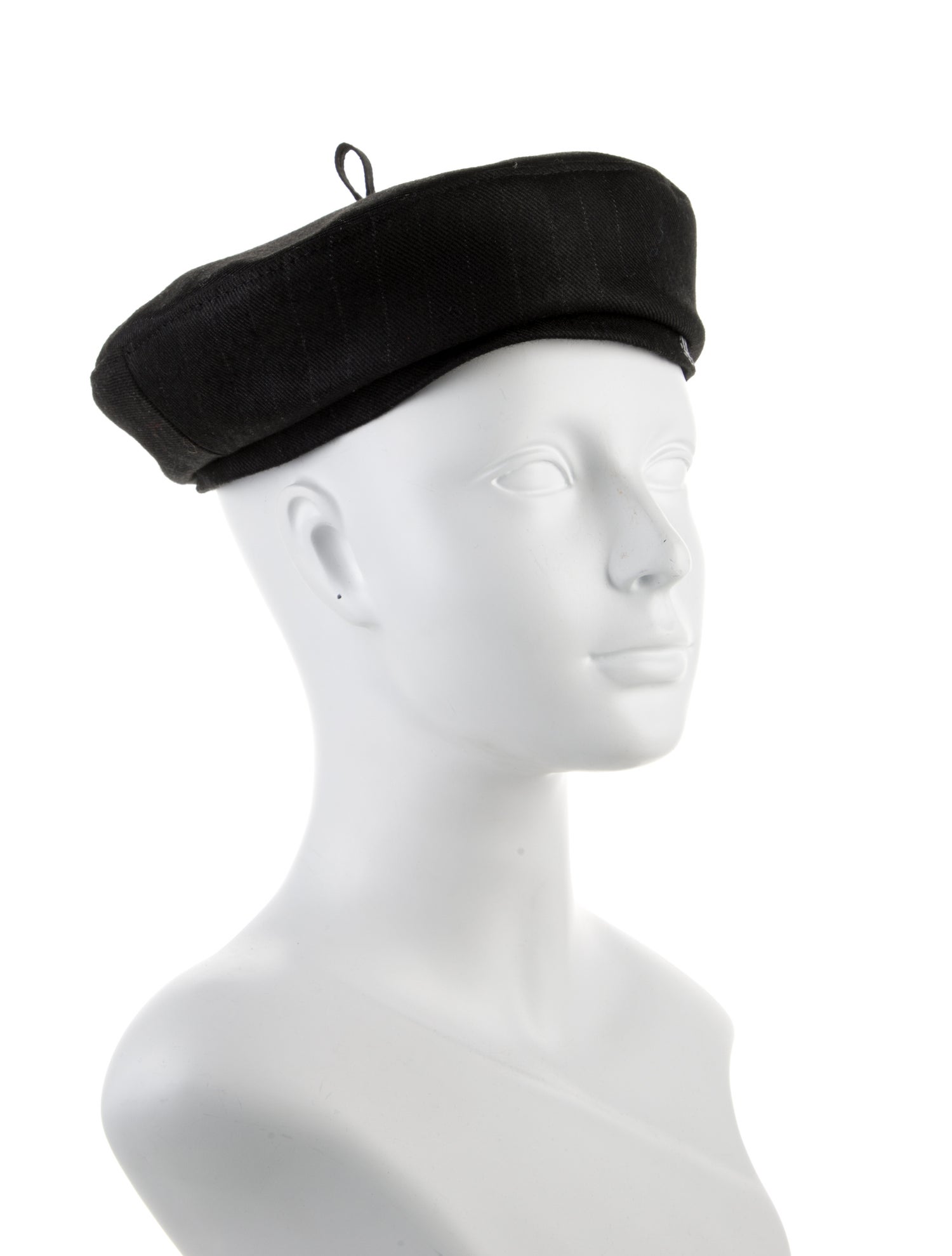 Ruslan Baginskiy Wool Black beret hat