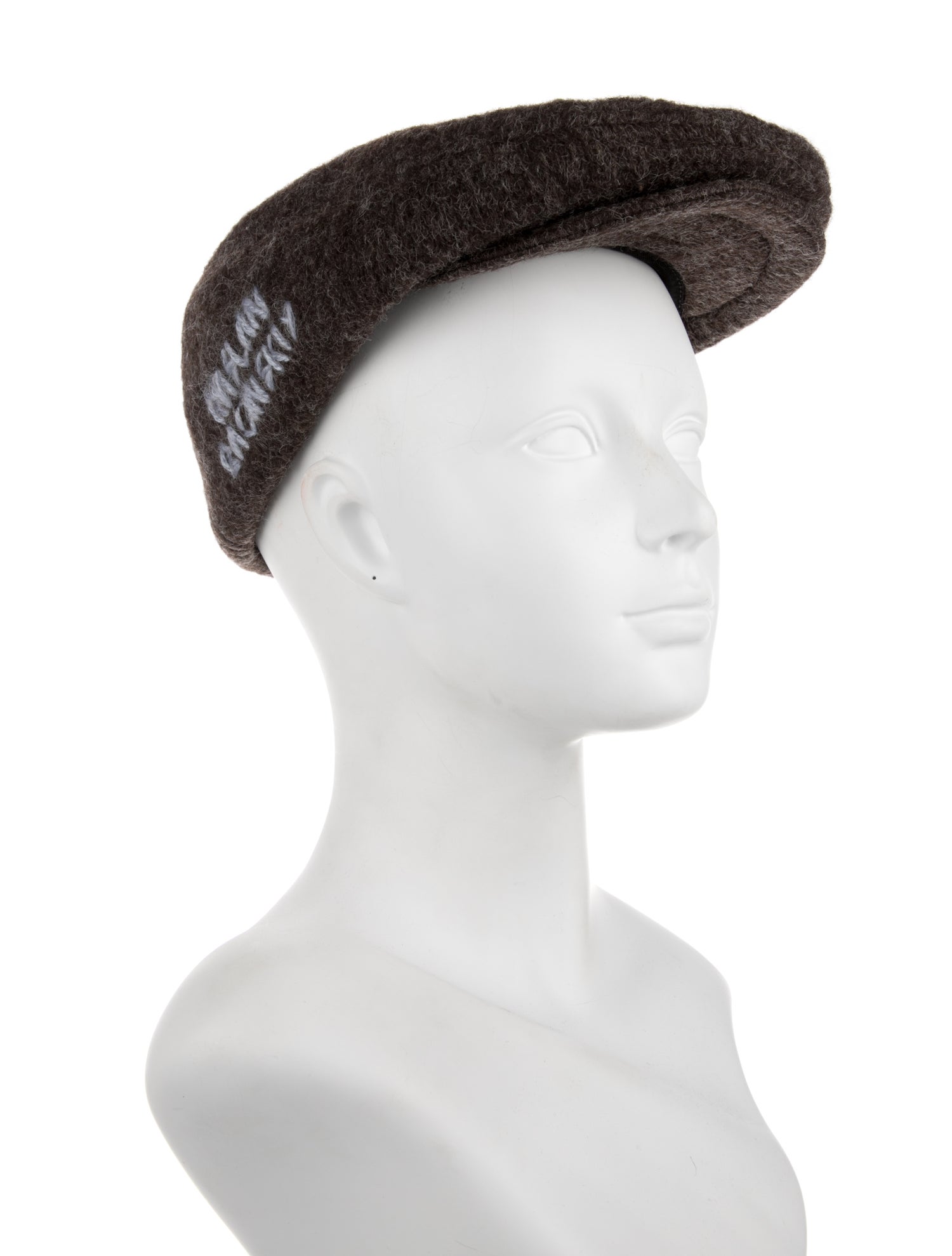 Ruslan Baginskiy Wool Embroidered Newsboy Cap