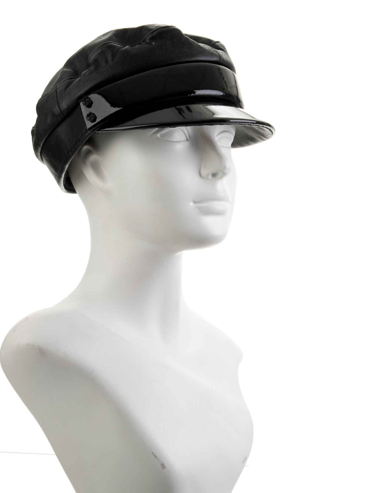 Ruslan Baginskiy Leather Newsboy Hat