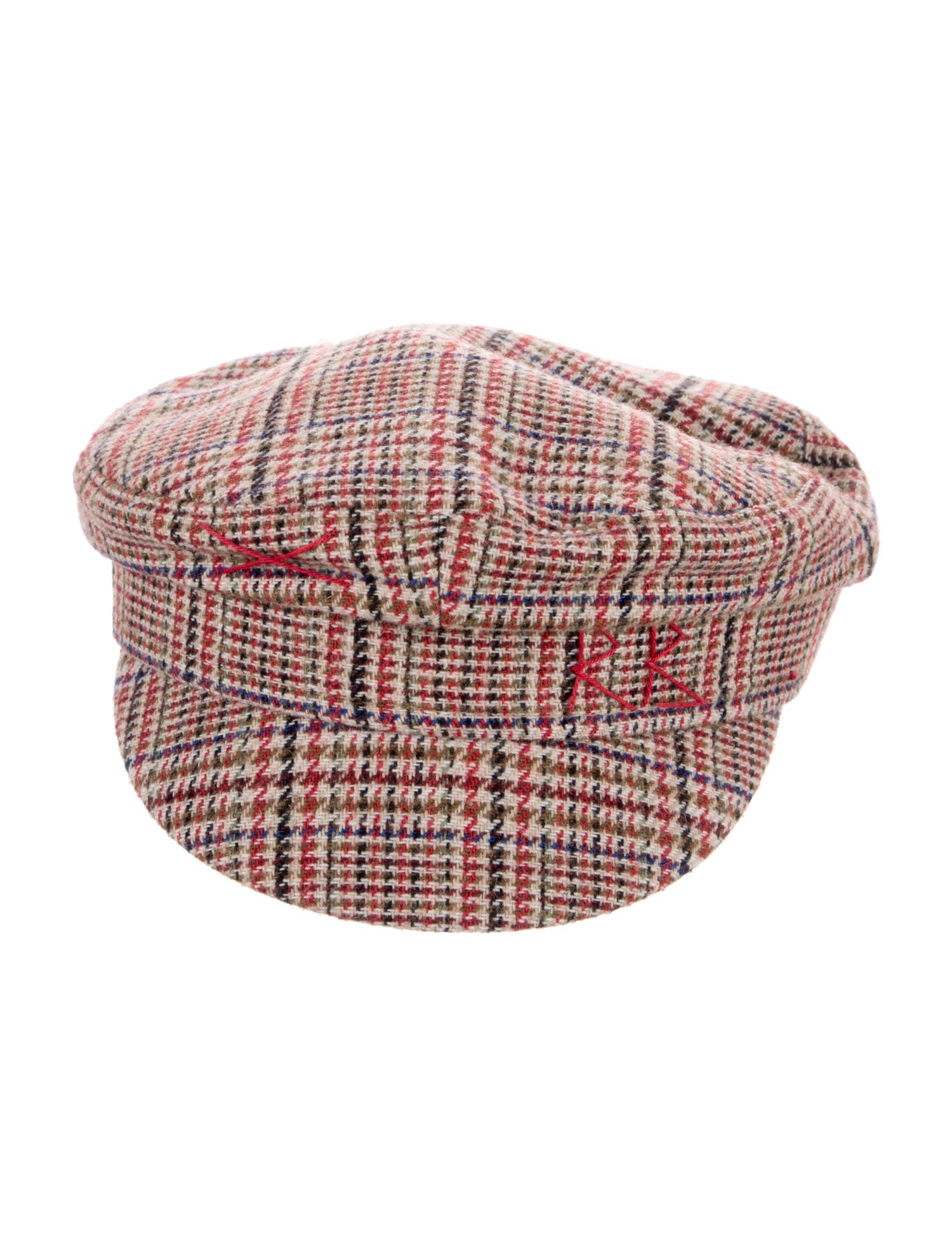 Ruslan Baginskiy Wool Plaid Breton Hat