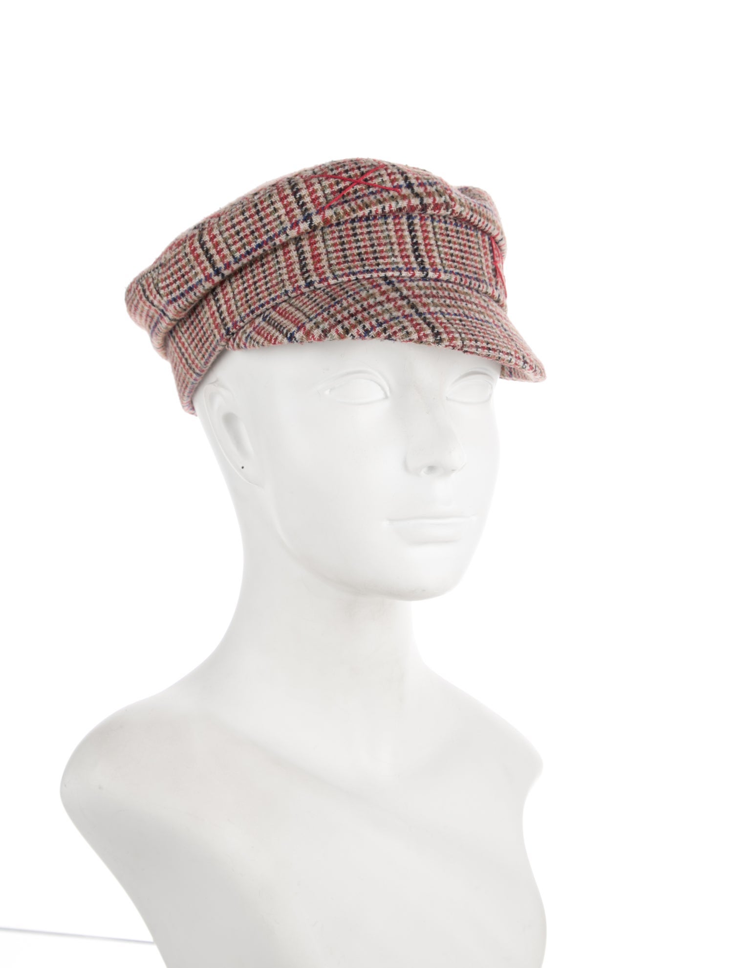Ruslan Baginskiy Wool Plaid Breton Hat