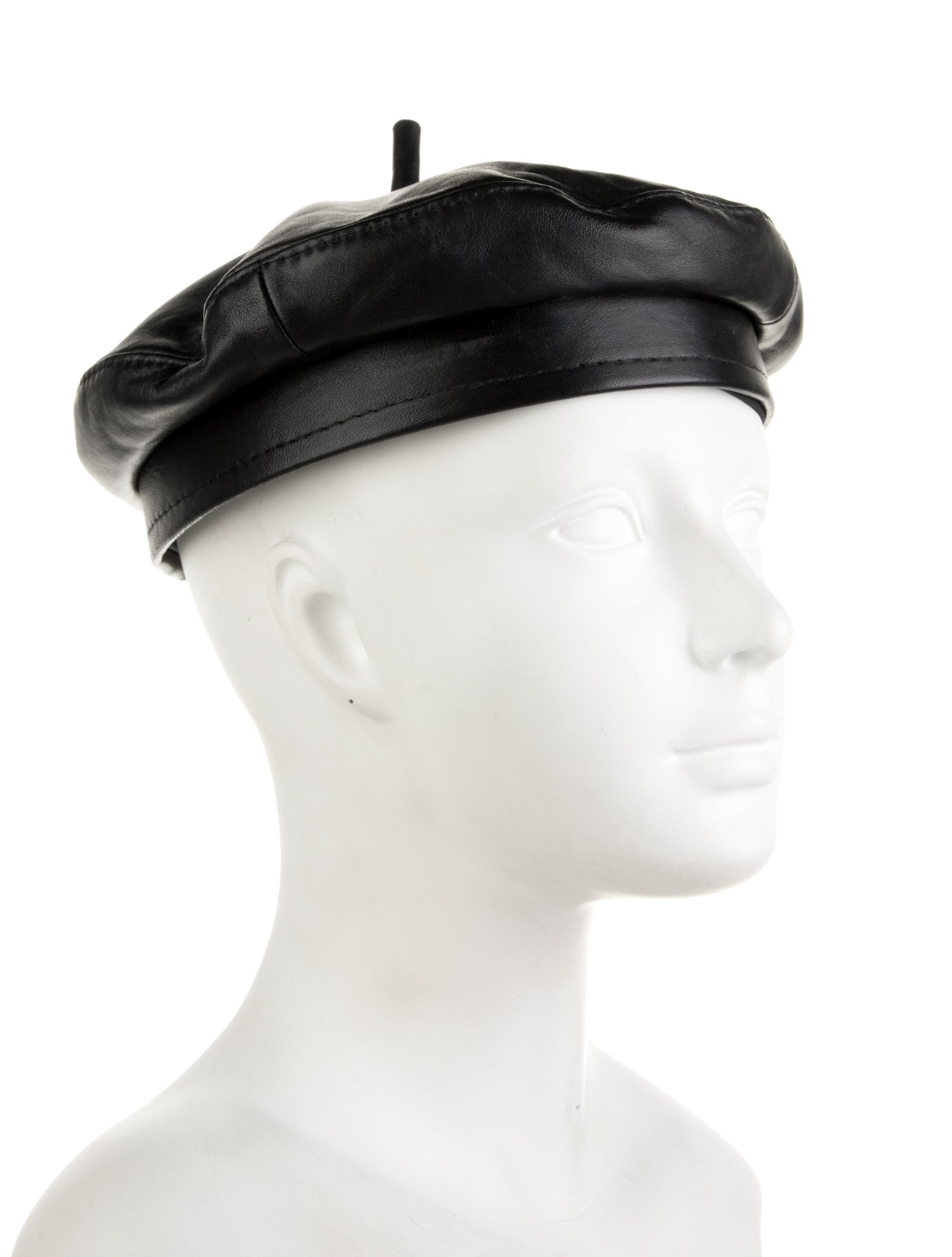 Ruslan Baginskiy leather newsboy hat