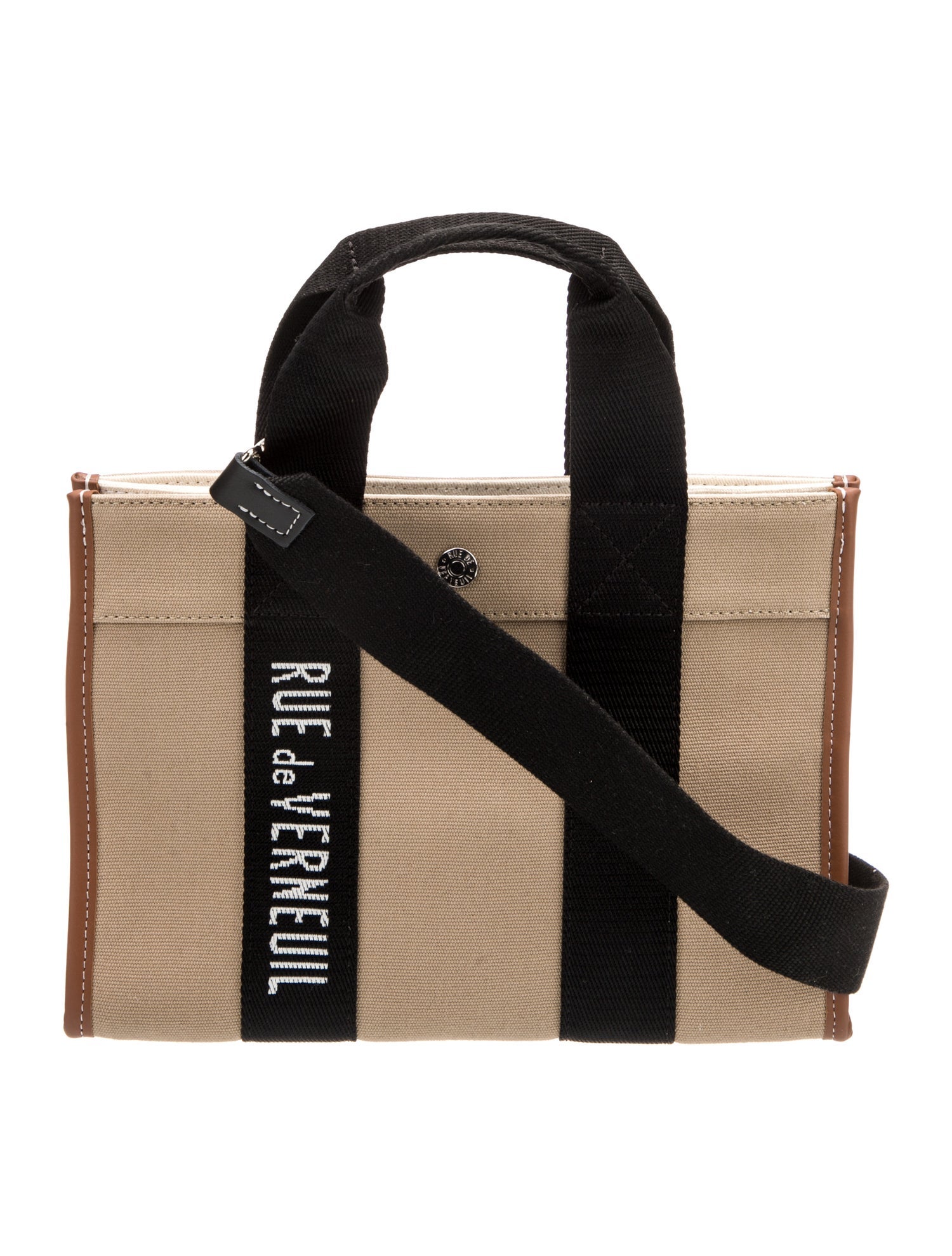 RUE de VERNEUIL Canvas Top Handle Bag w/ Tags