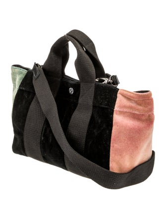 RUE de VERNEUIL Velvet Top Handle Bag