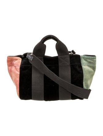 RUE de VERNEUIL Velvet Top Handle Bag