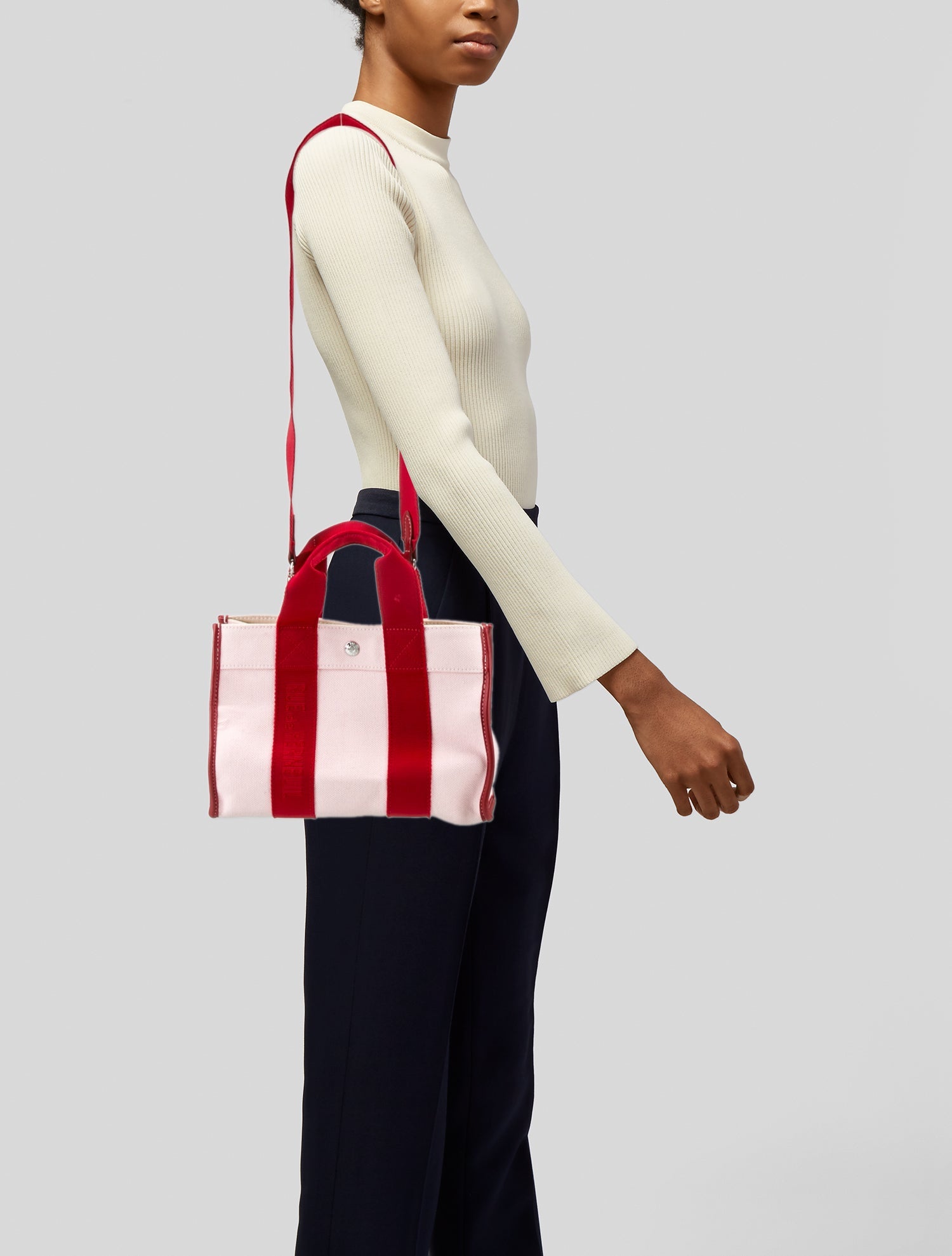 RUE de VERNEUIL Canvas Top Handle Bag