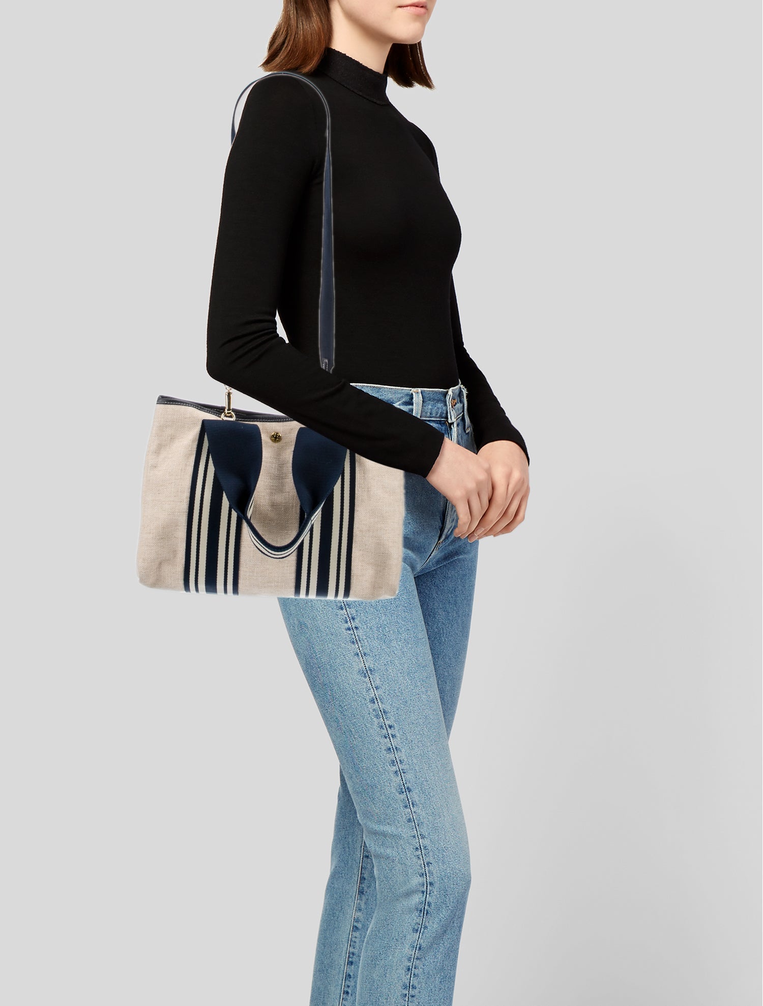 RUE de VERNEUIL Canvas Top Handle Bag