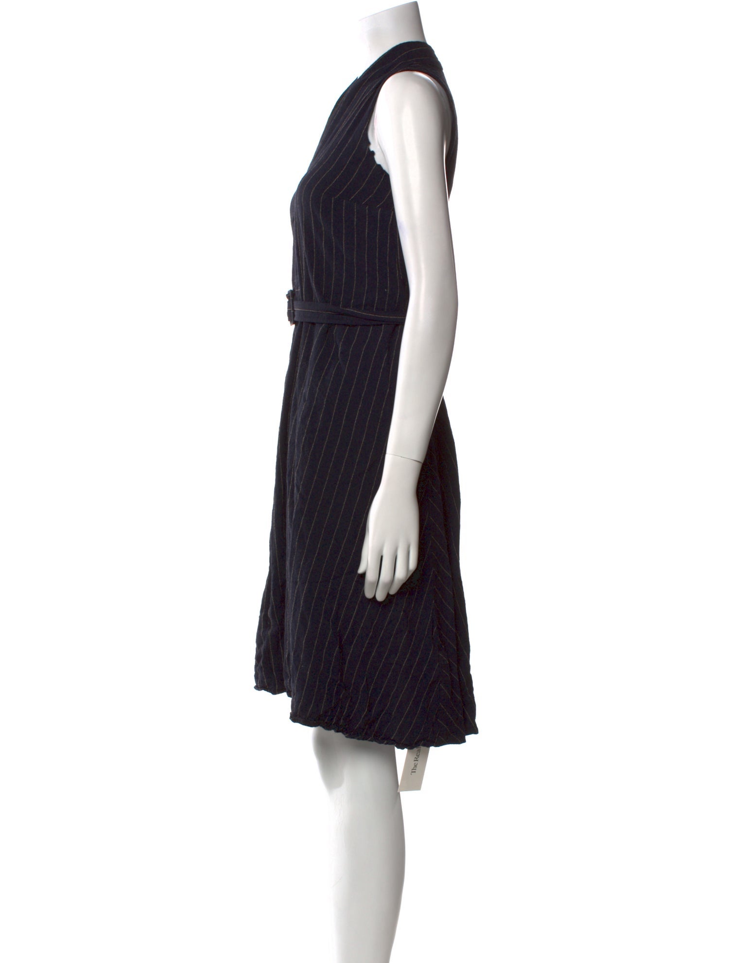 Rue Blanche Striped Knee-Length Dress