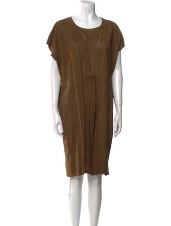 Rue Blanche Suede Knee-Length Dress
